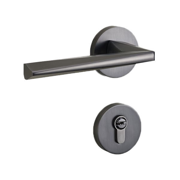 Split wooden door lock