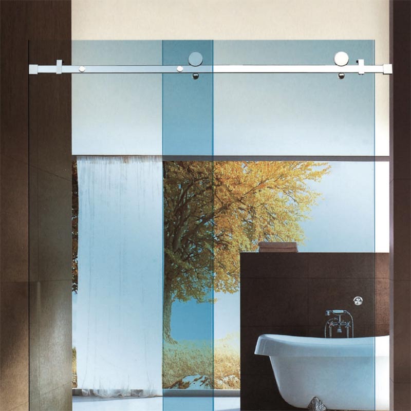 غرفة الاستحمام مربع أنبوب الزجاج انزلاق الباب