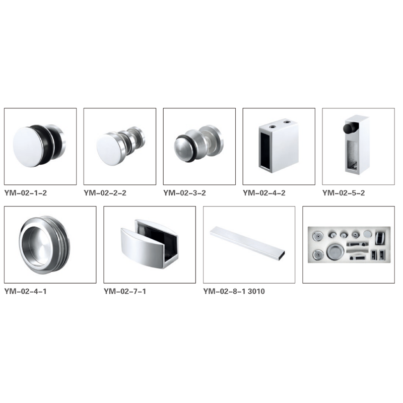 غرفة الاستحمام مربع أنبوب الزجاج انزلاق الباب
