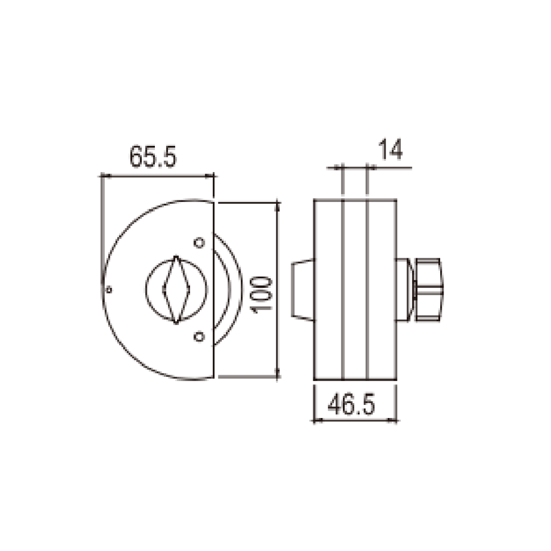 قفل الباب الزجاجي