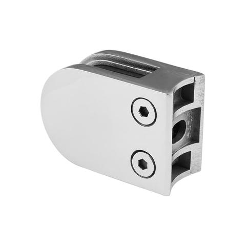 Stainless steel glass clip for handrail