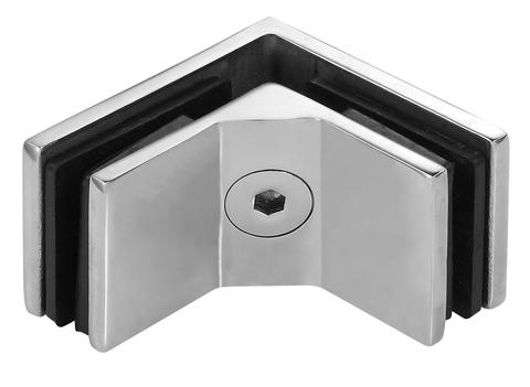 Stainless steel glass clip for handrail