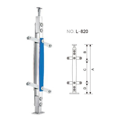 Stainless steel rail post for handrail