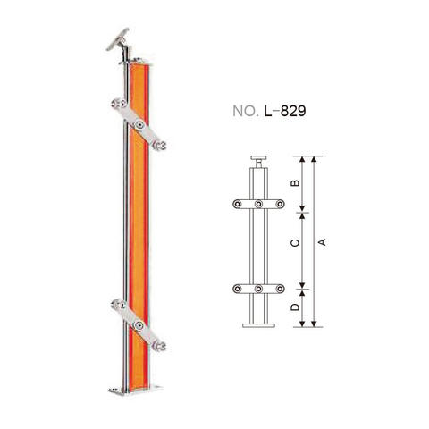 Acrylic handrail post