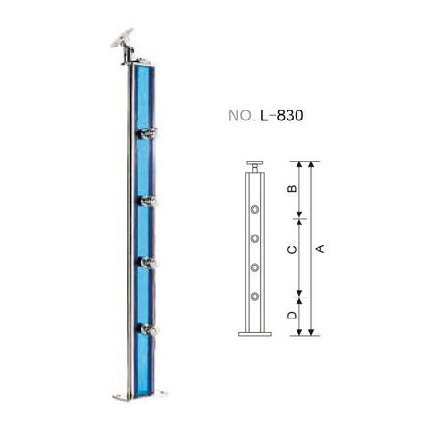 Acrylic handrail post