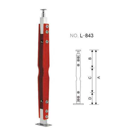 Stainless steel rail post for handrail