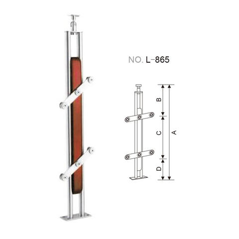 Stainless steel rail post for handrail