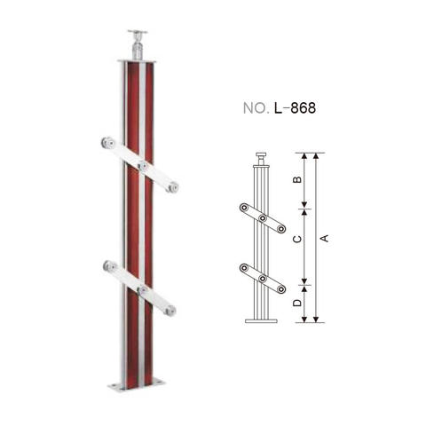Stainless steel rail post for handrail