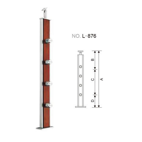 Stainless steel rail post for handrail