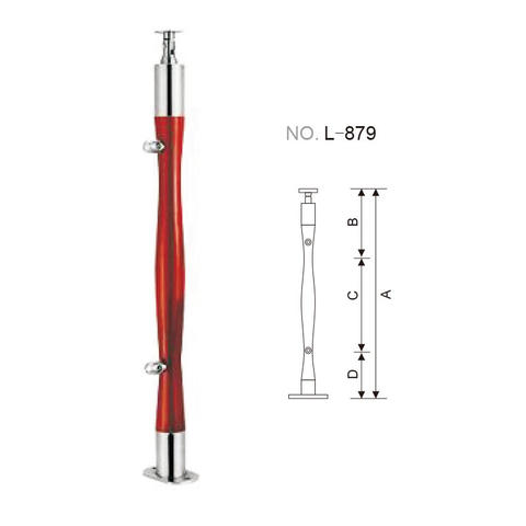Stainless steel rail post for handrail