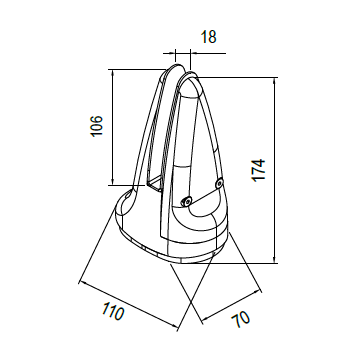 الفولاذ المقاوم للصدأ الزجاج مقطع لدرابزين