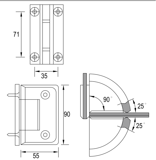 المشبك الزجاج الحمام
