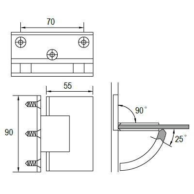 المشبك الزجاج الحمام