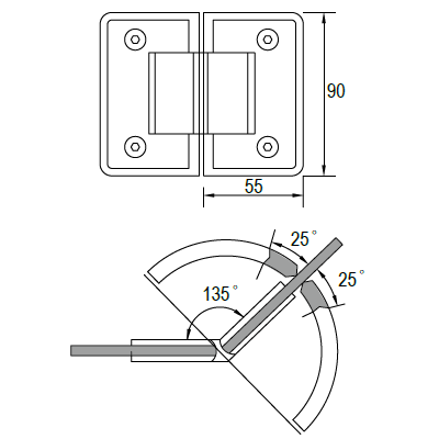 المشبك الزجاج الحمام