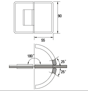 المشبك الزجاج الحمام